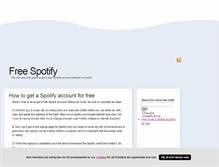 Tablet Screenshot of freespotify.blogg.se
