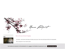Tablet Screenshot of hannalindqvist.blogg.se