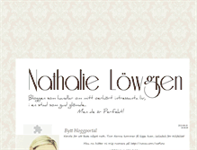 Tablet Screenshot of nathaliielowgren.blogg.se