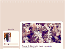 Tablet Screenshot of begonias.blogg.se