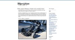 Desktop Screenshot of bilprojektet.blogg.se