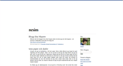 Desktop Screenshot of nesim.blogg.se