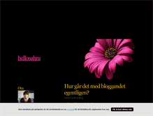 Tablet Screenshot of hellosahra.blogg.se