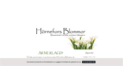 Desktop Screenshot of horneforsblommor.blogg.se