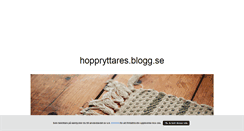 Desktop Screenshot of hoppryttares.blogg.se