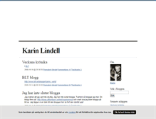 Tablet Screenshot of karinlindell.blogg.se