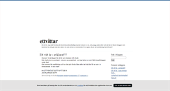 Desktop Screenshot of ettvittar.blogg.se