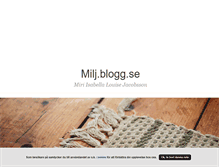 Tablet Screenshot of milj.blogg.se
