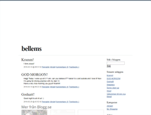 Tablet Screenshot of bellems.blogg.se