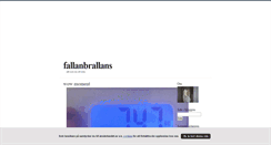 Desktop Screenshot of fallanbrallans.blogg.se