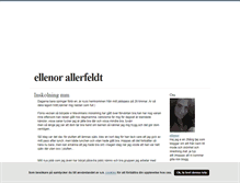 Tablet Screenshot of ellenorallerfeldt.blogg.se