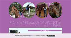 Desktop Screenshot of hoppdressyrryttare.blogg.se