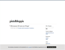 Tablet Screenshot of pistolbloppis.blogg.se