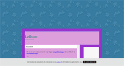 Desktop Screenshot of lellson.blogg.se