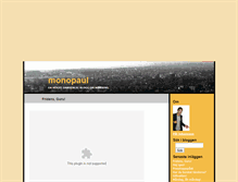 Tablet Screenshot of monopaul.blogg.se