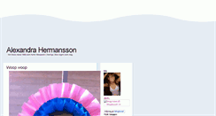 Desktop Screenshot of alexandrahermansson.blogg.se
