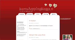 Desktop Screenshot of barnshoppingbloggen.blogg.se