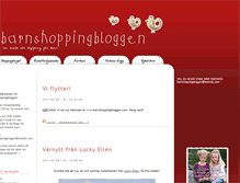 Tablet Screenshot of barnshoppingbloggen.blogg.se