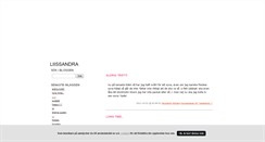 Desktop Screenshot of liissandra.blogg.se