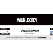 Tablet Screenshot of malinlidgren.blogg.se
