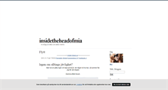 Desktop Screenshot of insidetheheadofmia.blogg.se