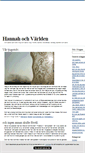 Mobile Screenshot of hannahochvarlden.blogg.se