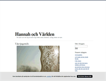 Tablet Screenshot of hannahochvarlden.blogg.se