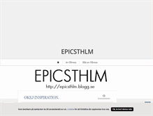 Tablet Screenshot of epicsthlm.blogg.se