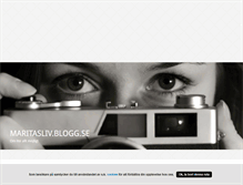 Tablet Screenshot of maritasliv.blogg.se