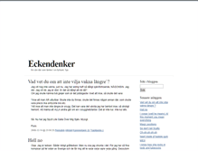 Tablet Screenshot of eckendenker.blogg.se