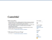 Tablet Screenshot of controlthis.blogg.se