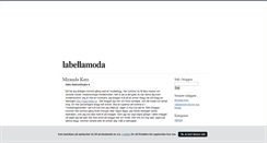 Desktop Screenshot of labellamoda.blogg.se