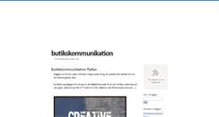 Desktop Screenshot of butikskommunikation.blogg.se