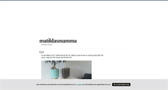 Desktop Screenshot of matildasmamma.blogg.se