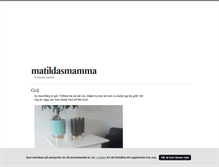 Tablet Screenshot of matildasmamma.blogg.se