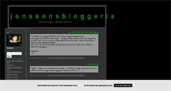 Desktop Screenshot of jonssonsblogg.blogg.se