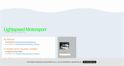 Desktop Screenshot of lightspeedmotorsports.blogg.se