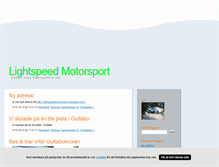 Tablet Screenshot of lightspeedmotorsports.blogg.se