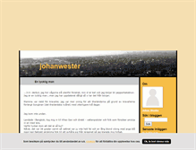 Tablet Screenshot of johanwester.blogg.se