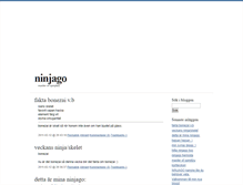 Tablet Screenshot of ninjagogame.blogg.se