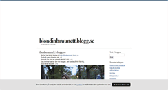 Desktop Screenshot of blondinbruunett.blogg.se