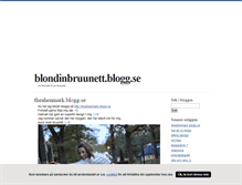 Tablet Screenshot of blondinbruunett.blogg.se