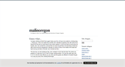Desktop Screenshot of malinoregon.blogg.se
