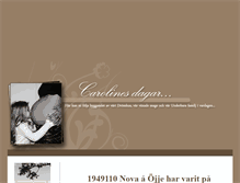 Tablet Screenshot of carolinesdagar.blogg.se