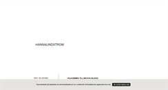 Desktop Screenshot of hannalindstrom.blogg.se