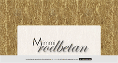 Desktop Screenshot of mimmirodbetan.blogg.se