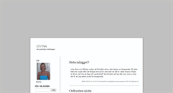Desktop Screenshot of divina.blogg.se