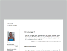 Tablet Screenshot of divina.blogg.se