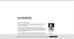 Desktop Screenshot of goranjanbring.blogg.se