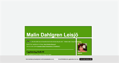 Desktop Screenshot of malindl.blogg.se
